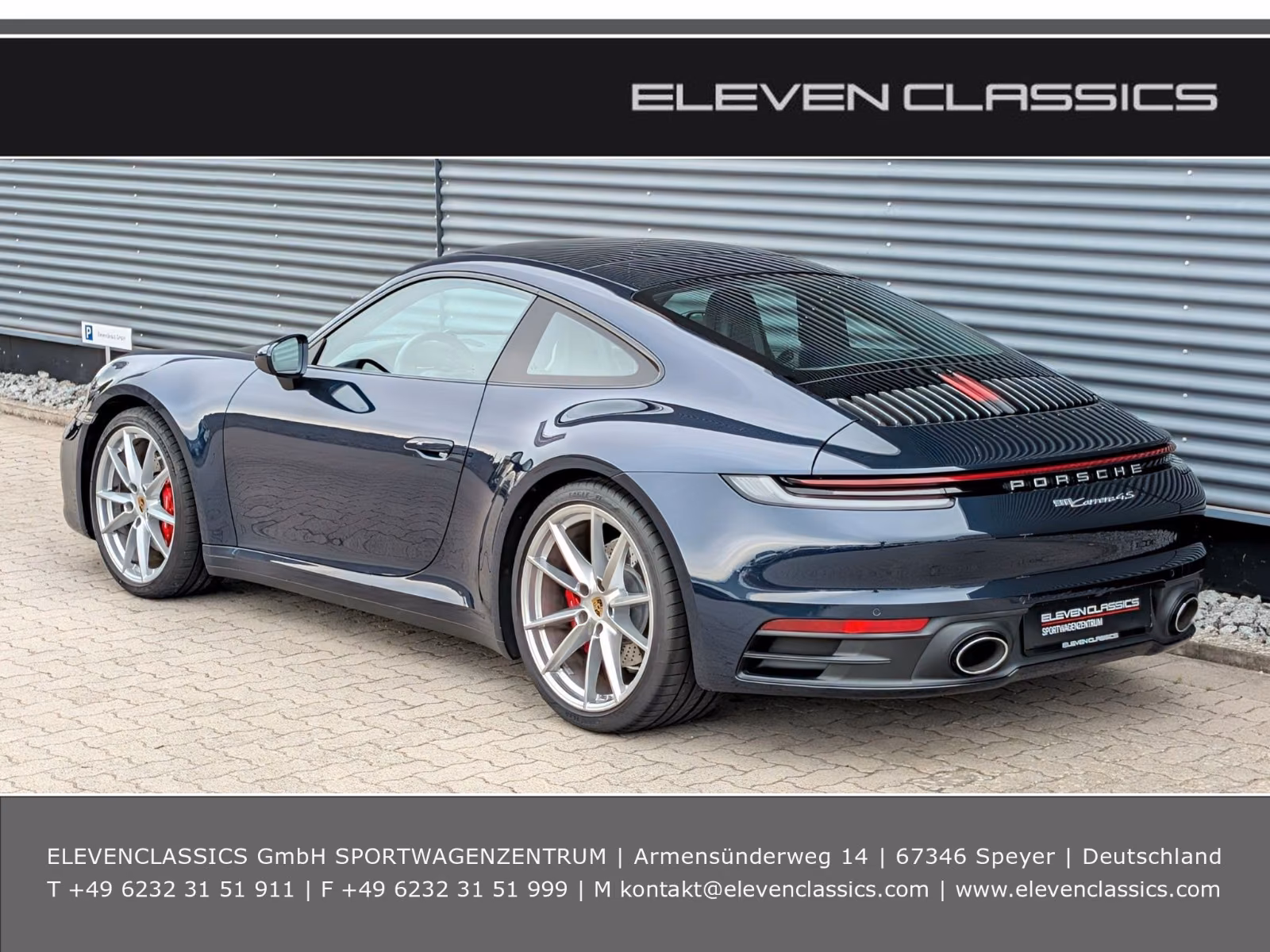 Porsche Gebrauchtwagen von Elevenclassics GmbH PORSCHE 992 CARRERA 4S COUPE - 1. HAND, NACHTBLAU